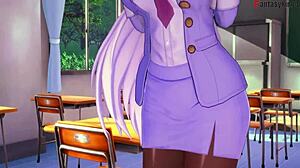 Hey, check out akeno and rias gremory in that wild 3some hentai