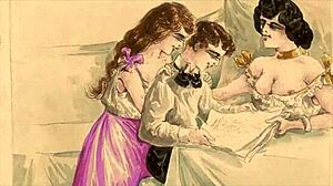 What Secrets Hide in This Vintage Erotic Illustration?