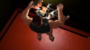 Curvy Anime Cowgirl Slammed Hard Against Cage in Brutal Anal Action