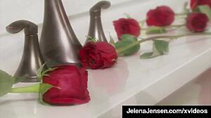lesbians jelena jensen & vanessa veracruz finger each other in tub