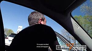 Milf Julia Gets Deepthroat Licked And Fucked Publicly By Wolfwagner!