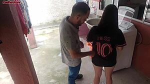 Married housewife pays washing machine tech with her body while husband’s away