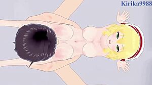 Momoka Sakurai and Nana Abe having intense sex in Idolmaster hentai, so hot