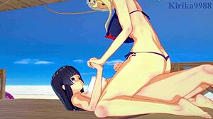 Ikaruga and Katsuragi Bunny Girl Have Wild Futanari Sex!