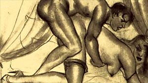 What Secrets Hide in This Vintage Erotic Illustration?
