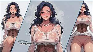 Oh no, my maid step mom isn't wearing panties in taboo hentai!