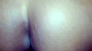 black amateur bends over for doggystyle