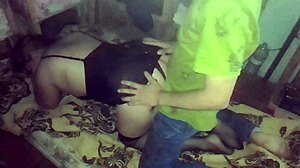 Styling with black dress and stockings