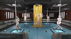 Sexy Multi Pole Dance In Fallout 4 💃