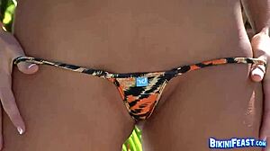 Randy Moore Teases In Bikini During Outdoor Solo Play