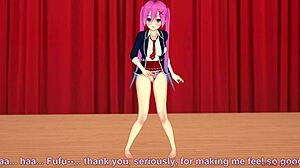 Pink-Haired Small-Breasted Girl Performs On Stage With You In Koikatsu