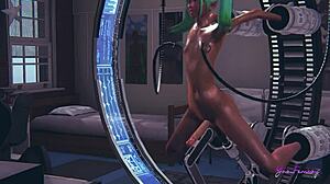 Yo, tjek Ash i en sexmaskine fra japansk anime!