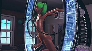 Yo, check Ash in a sex machine from Japanese anime!  