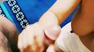 Hunter 666 performs oral on big tits