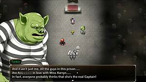 karryns prison game episode 21 final fight naked against the captain