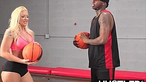 Cheerleader Leya Falcon Takes Interracial Anal Destruction