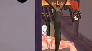 chiori gives amazing blowjob sex in genshin impact pov