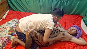 Beautiful Bengali couple Hanif and Adori bang sensually
