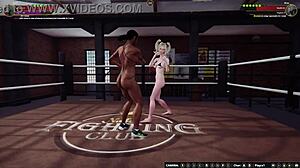 dela battles bree in naked 3d wrestling