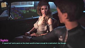 Blonde MILF wife and stepmother SAM flaunts BIG ASS in missing scene