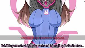 i edge in d.va's overwatch game, submissive to femdom with multiple endings