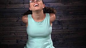 hot slave bound tight in extreme hogtie pain