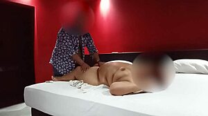 Oh, Discovering These New Sensations During My Unforgettable Massage Right in Front of Him!!