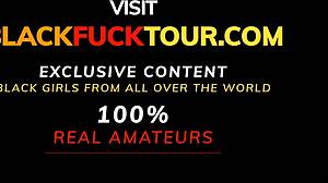 Ever seen a black teen gagging on white cock like this?