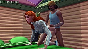 Why does this redhead bang BBC on the street in Sims 4?