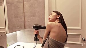 her asian body in the sauna got me rock hard