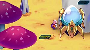 Chi Chi In Lingerie Gives Roshi A Handjob With Her Big Tits