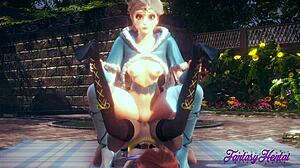 Elsa And Anna Fucked In Frozen Hentai Threesome