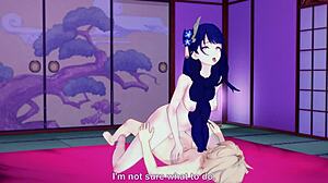 I can't believe how horny shogun raiden looks with her big tits and ass in this uncensored genshin impact hentai