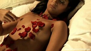 erotic indian babe teases with sexy belly dancing while nude and alone