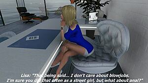 I interviewed this blonde babe for anal casting, and she gave an intense blowjob with cumshot