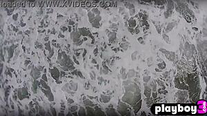 Gia Ramey-Gay performs an enticing striptease revealing her curves