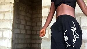 Crazy Bitch Strips Down to G-String in Wild Tease