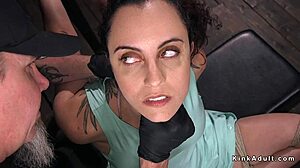 hot slave bound tight in extreme hogtie pain