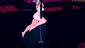 Watch Morrigan's table dance in sheer outfit!