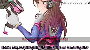 i edge in d.va's overwatch game, submissive to femdom with multiple endings