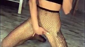 Sexy babe sucks big dick for cum in mouth. Handjob adds extra thrill!