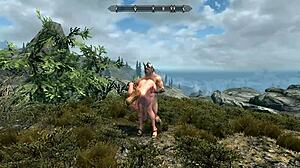 outdoor exploration featuring impressive bust size and natural curves