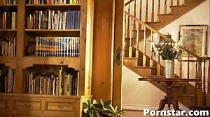 ginger lea climaxes hard from big cock fucking in pantyhose 😏