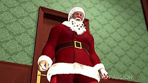 Shy Nerdy Girl Dreams of Santa Claus Fucking Her. Merry Christmas Wish Turns Into Wild Doggy Action!