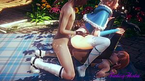 Elsa And Anna Fucked In Frozen Hentai Threesome