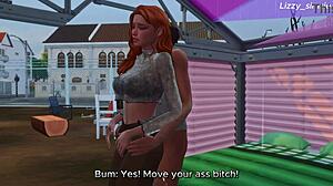 Zakaj ta rdečelaska jebe BBC na ulici v Sims 4?