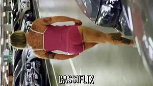 The stepson says, i'm home, and meets the new stepmom, then fucks her in the shared bed at midnight