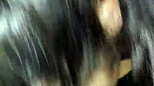 the slut eagerly deepthroats the cock with sloppy sucking