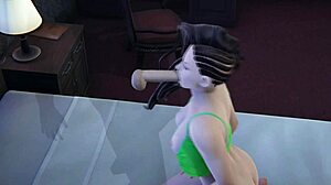 Laura Matsuda devours huge cock in 3D action