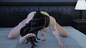 Laura Matsuda devours huge cock in 3D action